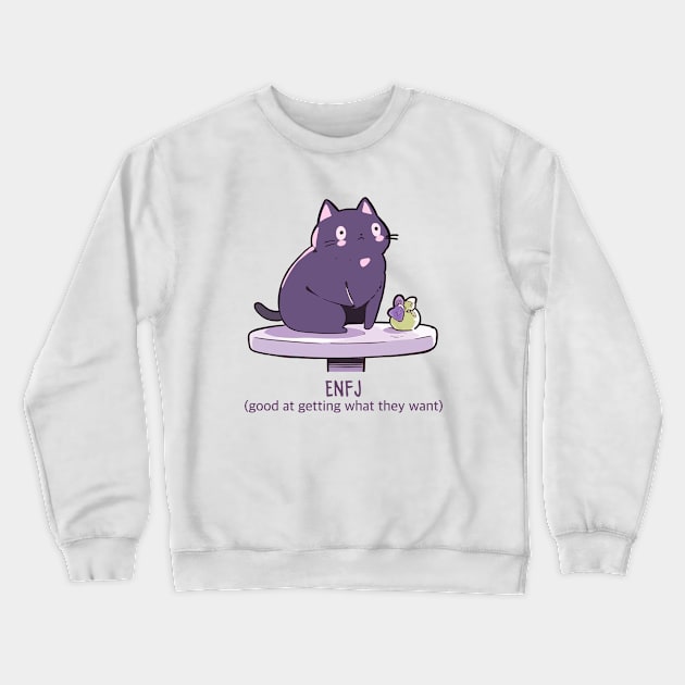 ENFJ cat Crewneck Sweatshirt by haventhings